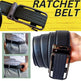 Microfiber Leather Mens Ratchet Belt Belts For Men Adjustable Size, Slide Buckle - EX-STOCK CANADA