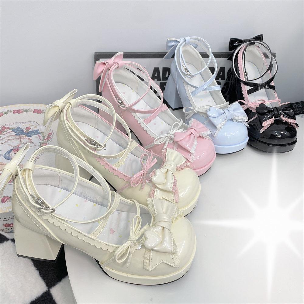 Mid Heel Platform Cute Single-layer Shoe Kid s Lolita Shoes - EX-STOCK CANADA