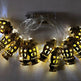 Middle East Arab Arab Ramadan Wrought Iron LED Palace Lantern String Light - EX-STOCK CANADA