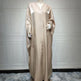 Middle East Arab Fashion Bright Silk Satin Robe Women's Clothing - EX-STOCK CANADA