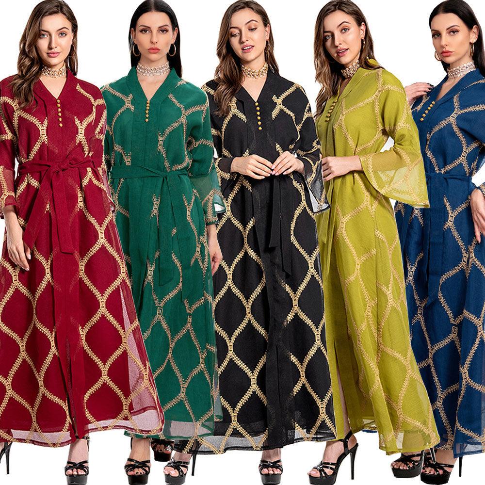 Middle East Arab Temperament Gauze Dress - EX-STOCK CANADA