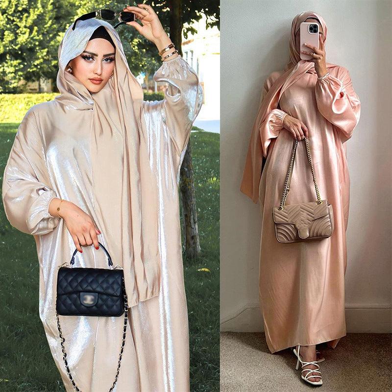 Middle East Dubai Arab Robe Women's Clothing With Headscarf - EX-STOCK CANADA