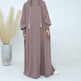 Middle East Dubai Turkey Solid Color Dress - EX-STOCK CANADA