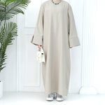 Middle East Turkey Loose Plus Size Elegant Dress Robe - EX-STOCK CANADA