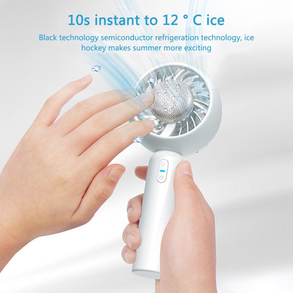 Mini Handheld Mute Fan Semiconductor Refrigeration Cooling Portable Air Conditioner Battery USB Rechargeable Fan Outdoor - EX-STOCK CANADA