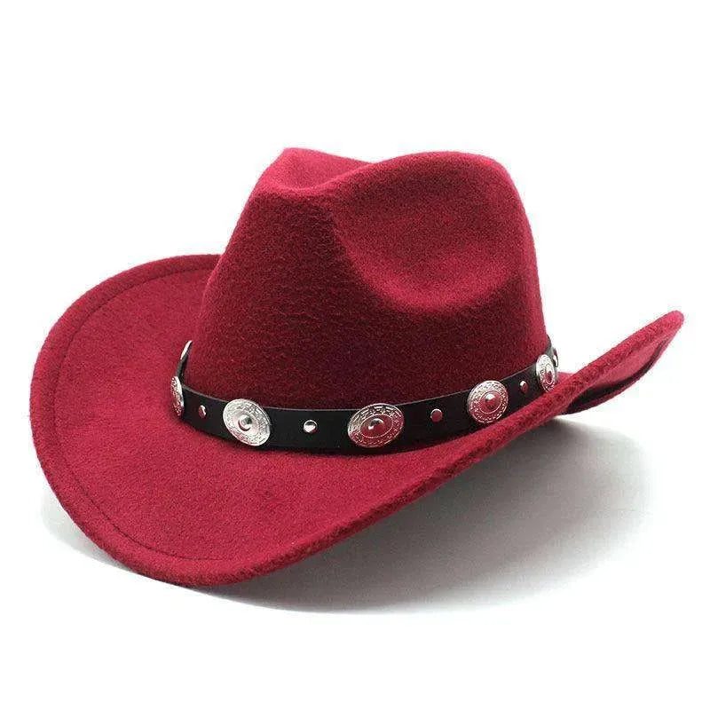 Minority Style Woolen Western Cowboy Hats Men's And Women's Couple Hats - EX-STOCK CANADA