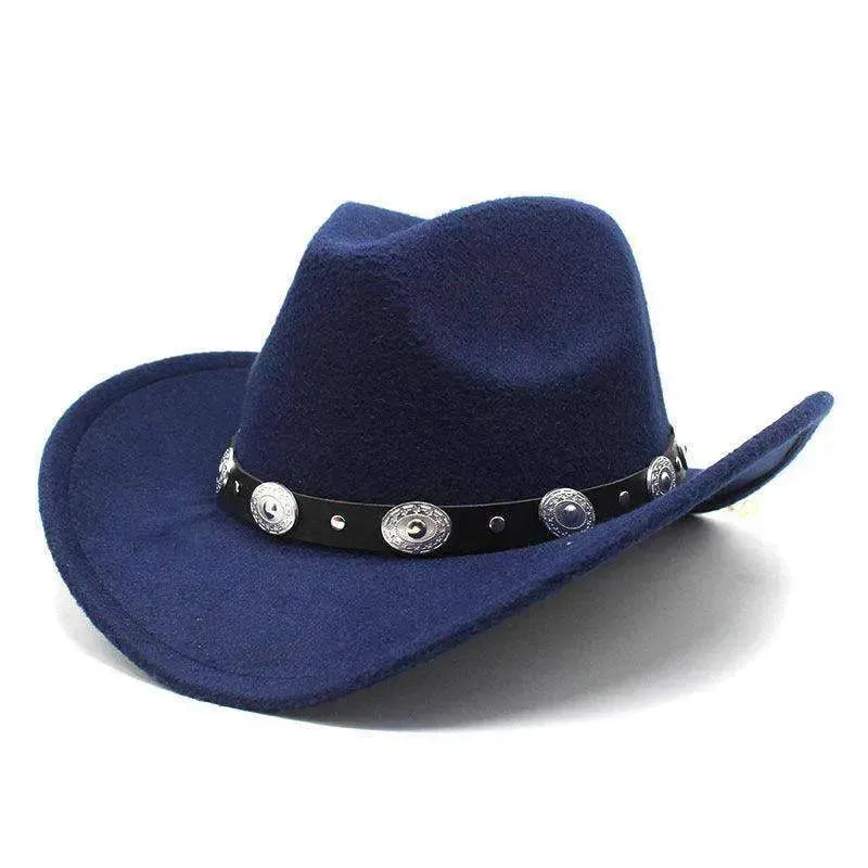 Minority Style Woolen Western Cowboy Hats Men's And Women's Couple Hats - EX-STOCK CANADA