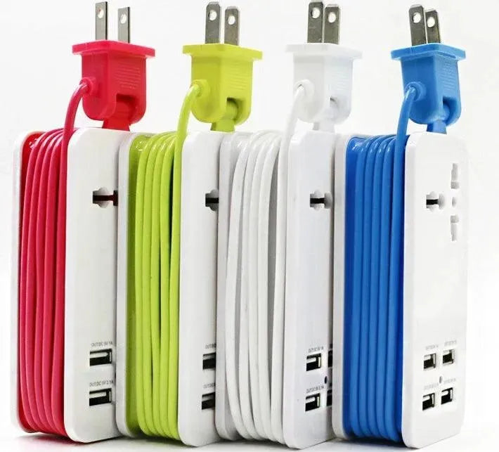 Multi-port Four-in-One USB Mobile Fast charging Port Power Strip Extension - EX-STOCK CANADA