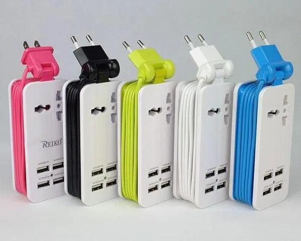 Multi-port Four-in-One USB Mobile Fast charging Port Power Strip Extension - EX-STOCK CANADA