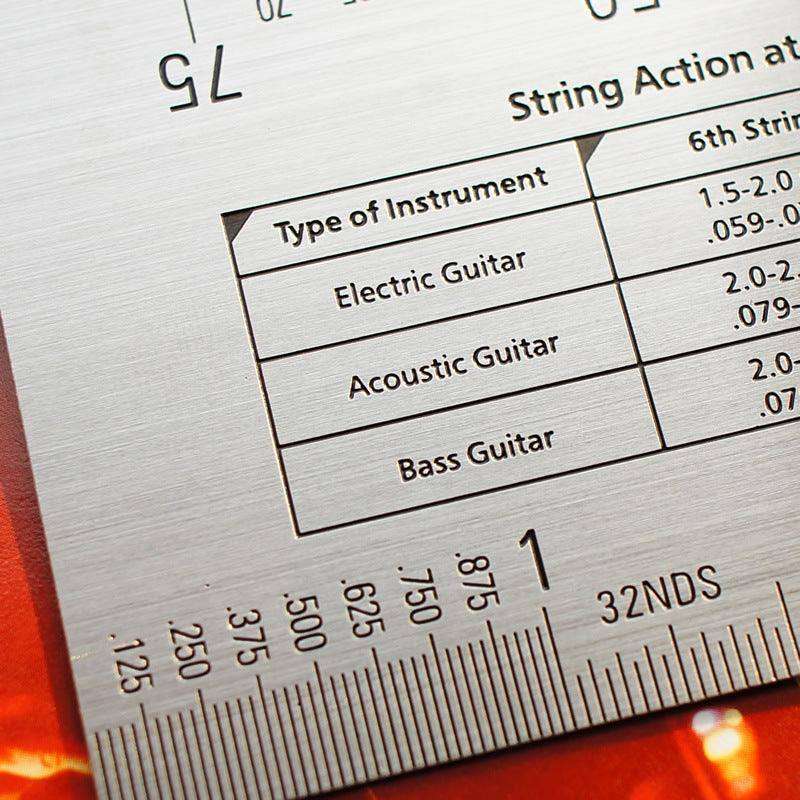 Multifunctional guitar height measuring ruler - EX-STOCK CANADA
