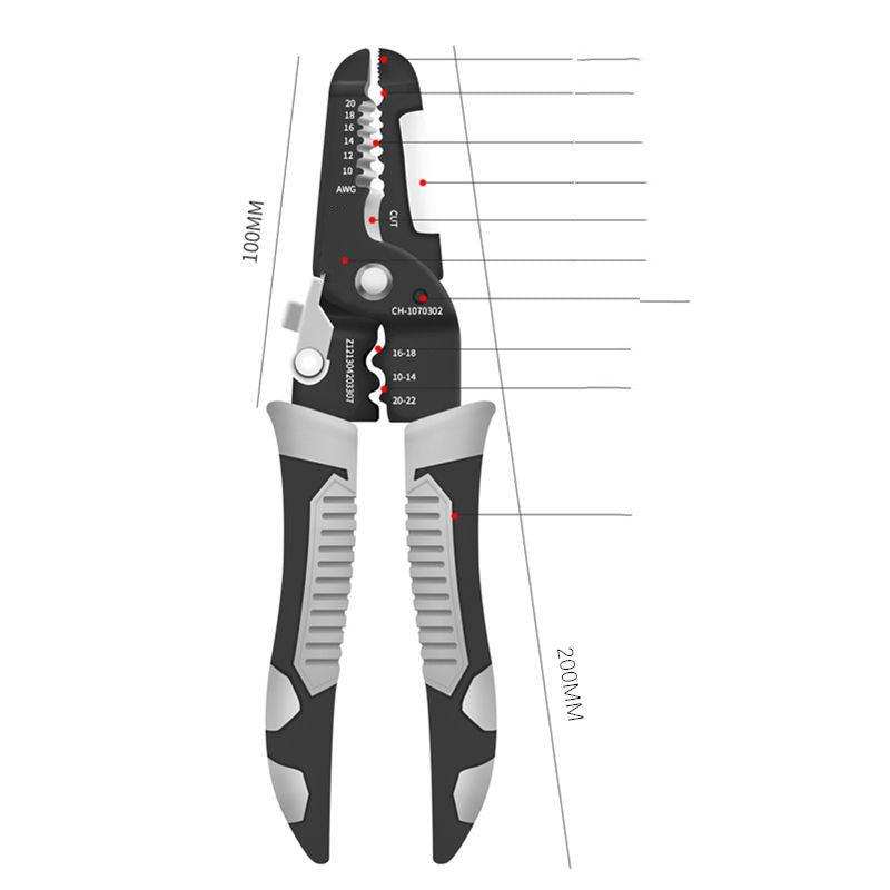 Multifunctional High Carbon Steel Electrician's Special Wire Trimmer - EX-STOCK CANADA