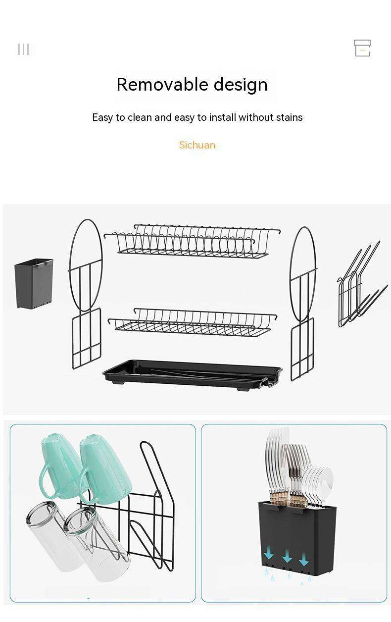 Narrow Simple Style Bowl And Dishes Drying And Draining Storage Rack - EX-STOCK CANADA