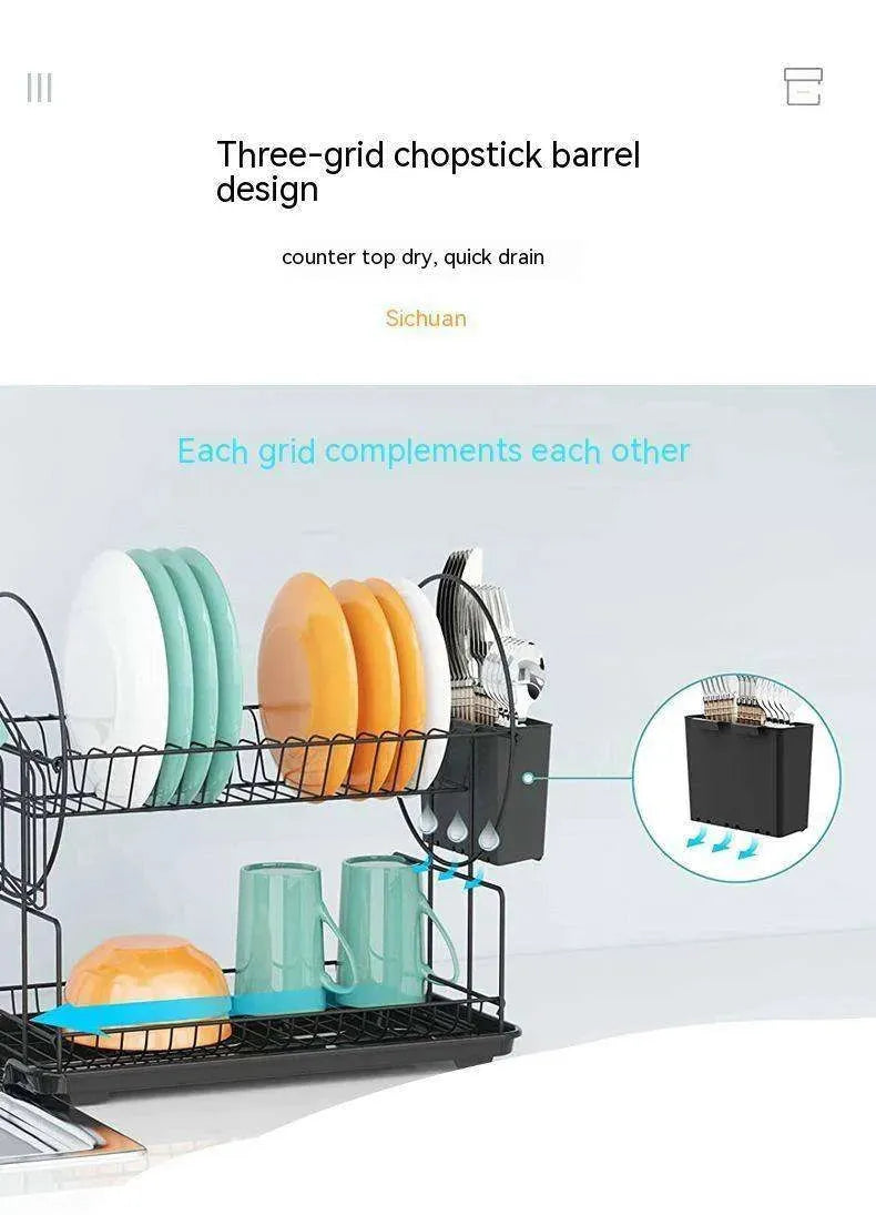 Narrow Simple Style Bowl And Dishes Drying And Draining Storage Rack - EX-STOCK CANADA