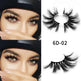 Nethong 25mm mink false eye lashes 6D three-dimensional messy cross-eye lashes Europe and the United States cross-border for eye lashes - EX-STOCK CANADA