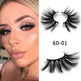 Nethong 25mm mink false eye lashes 6D three-dimensional messy cross-eye lashes Europe and the United States cross-border for eye lashes - EX-STOCK CANADA