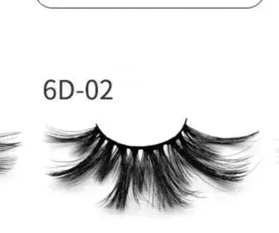 Nethong 25mm mink false eye lashes 6D three-dimensional messy cross-eye lashes Europe and the United States cross-border for eye lashes - EX-STOCK CANADA