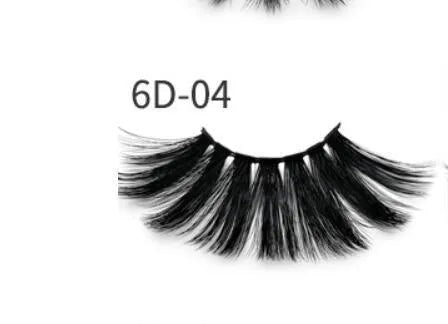 Nethong 25mm mink false eye lashes 6D three-dimensional messy cross-eye lashes Europe and the United States cross-border for eye lashes - EX-STOCK CANADA