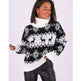 New Christmas Jacquard Turtleneck Long Sleeve Sweater - EX-STOCK CANADA