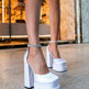 New Fashion 14cm Rhinestone Platform High Heels for Women model - EX-STOCK CANADA