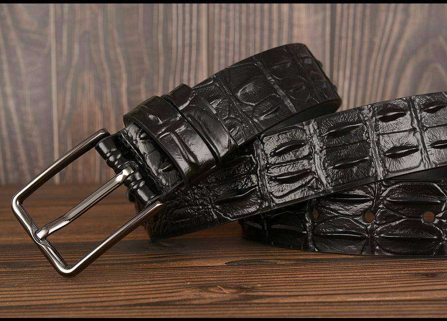 New Fashion Luxury Leather Design Male Dermis Leather Belt - EX-STOCK CANADA