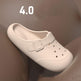 New Hole Shoes Summer Buckle Baotou Slippers Outerdoor Garden Clogs Shoes Indoor Non-Slip Floor Home Slipper - EX-STOCK CANADA