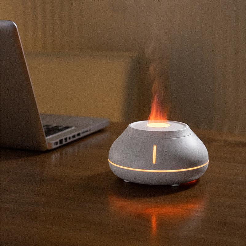 New Humidifier Colorful Simulation Flame Aroma Diffuser Desktop Creativity Humidifier For Home Room - EX-STOCK CANADA