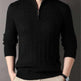 New Men's Solid Color Half Zipper Thick Sweater - EX-STOCK CANADA