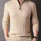 New Men's Solid Color Half Zipper Thick Sweater - EX-STOCK CANADA