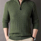 New Men's Solid Color Half Zipper Thick Sweater - EX-STOCK CANADA