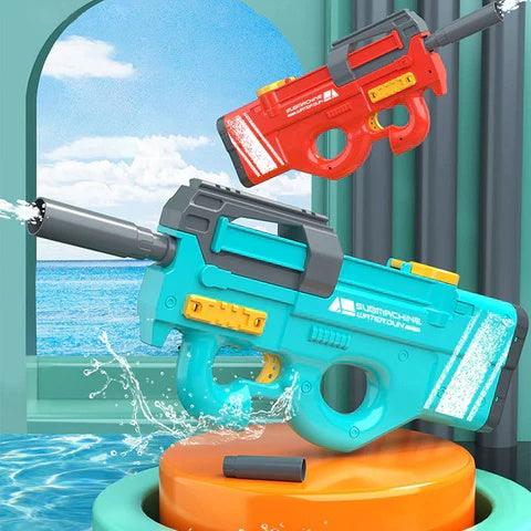 New P90 Electric Water Gun High-Tech Kids Toys Outdoor Beach Pool Large Capacity Summer Gel Blasting Water Gun For Adults - EX-STOCK CANADA