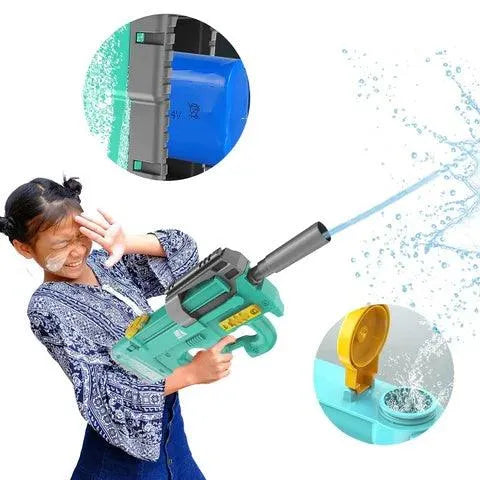 New P90 Electric Water Gun High-Tech Kids Toys Outdoor Beach Pool Large Capacity Summer Gel Blasting Water Gun For Adults - EX-STOCK CANADA