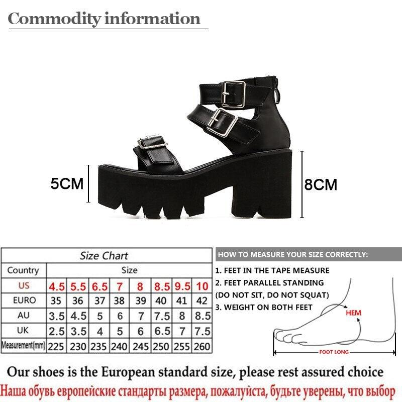 New Summer Roman Style European and American Ladies Ankle buckle Leather High Heel Wedge Black sandals . - EX-STOCK CANADA