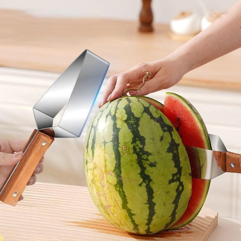 New Watermelon Cutter Slicer Artifact 430 Stainless Steel Watermelon Slicer Cutter Kitchen Gadgets - EX-STOCK CANADA