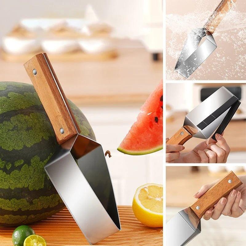 New Watermelon Cutter Slicer Artifact 430 Stainless Steel Watermelon Slicer Cutter Kitchen Gadgets - EX-STOCK CANADA