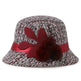 New women's woolen French plain weave flowers basin hat - EX-STOCK CANADA