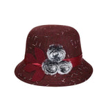 New women's woolen French plain weave flowers basin hat - EX-STOCK CANADA