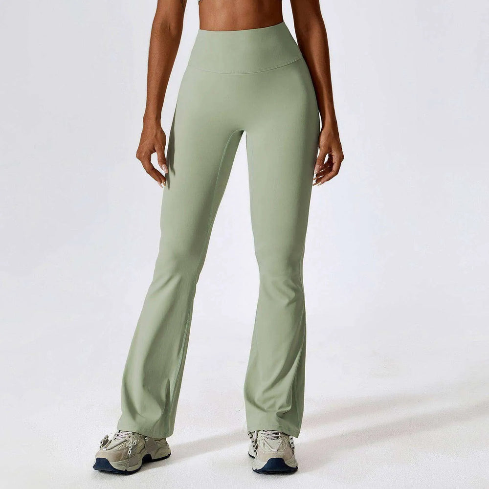 Nude Feel Hip Lifting Yoga High Waist Bootcut Casual Sports Pants And Vest - EX-STOCK CANADA