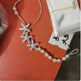 Ocean Style Pearl Elastic Anklet - EX-STOCK CANADA