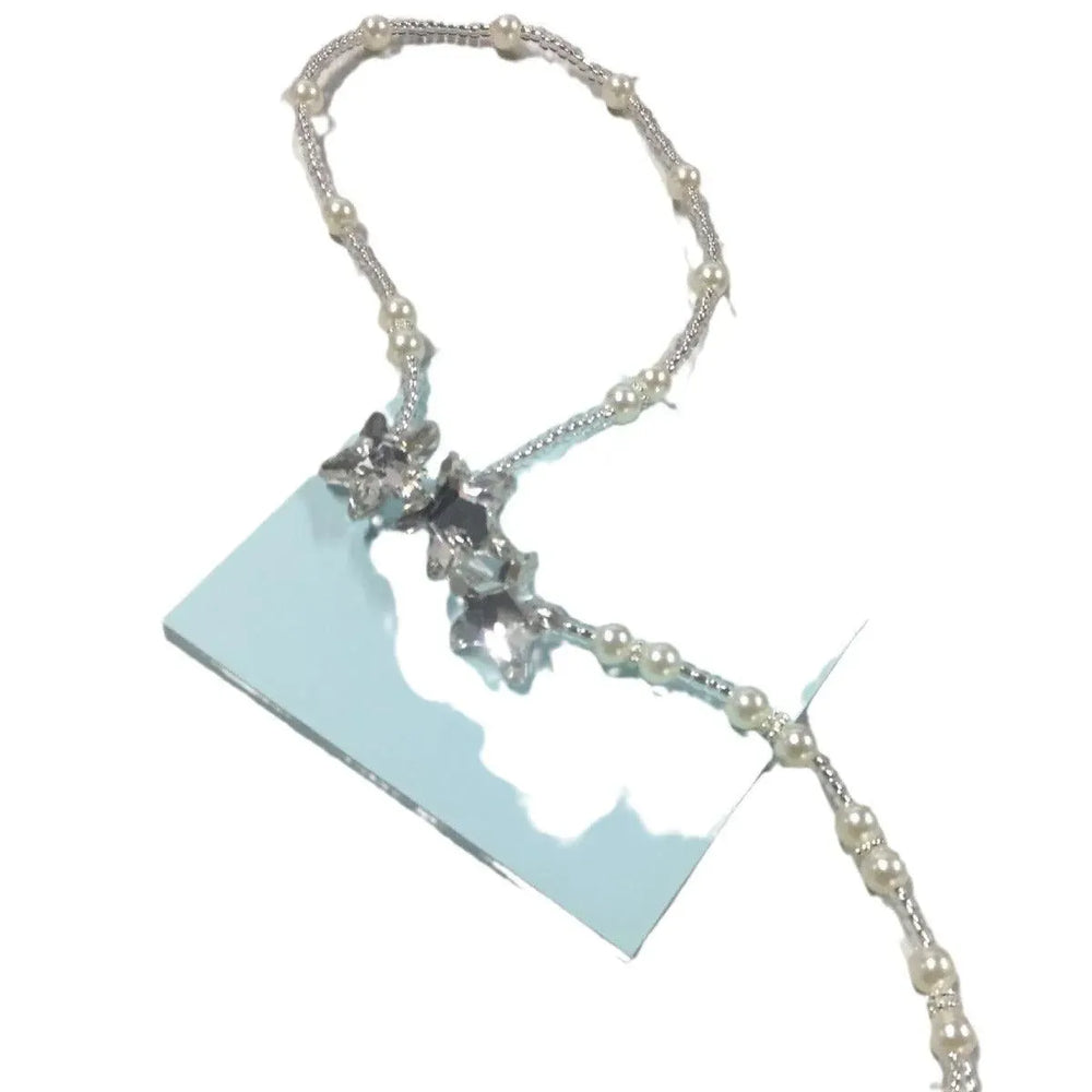 Ocean Style Pearl Elastic Anklet - EX-STOCK CANADA