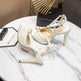 Office Banquet Fish Mouth Wedding Shoes High Heels - EX-STOCK CANADA