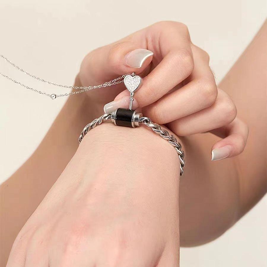 One Lock Love Little Lock Bracelet For Couple Necklace - EX-STOCK CANADA