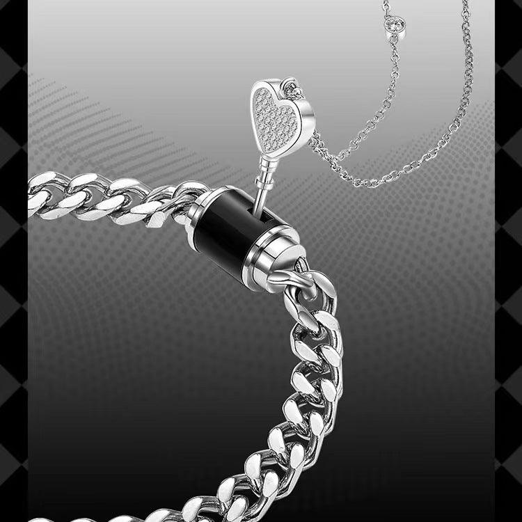 One Lock Love Little Lock Bracelet For Couple Necklace - EX-STOCK CANADA