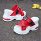 Outer Wear Thick-soled Comfortable Indoor White Non-slip Beach All-match Casual Red Slippers - EX-STOCK CANADA
