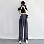 Oversized Women's Drape Suit Pants Loose Straight Leg - EX-STOCK CANADA