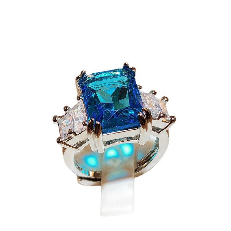 Overturn Stone Inlay Powder Rhinestone Ring - EX-STOCK CANADA