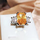 Overturn Stone Inlay Powder Rhinestone Ring - EX-STOCK CANADA