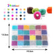 Paint dyed core beads 24 grids - EX-STOCK CANADA