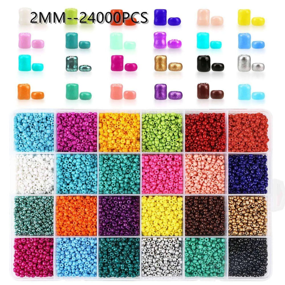 Paint dyed core beads 24 grids - EX-STOCK CANADA