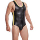 Patent leather one-piece gym suit - EX-STOCK CANADA