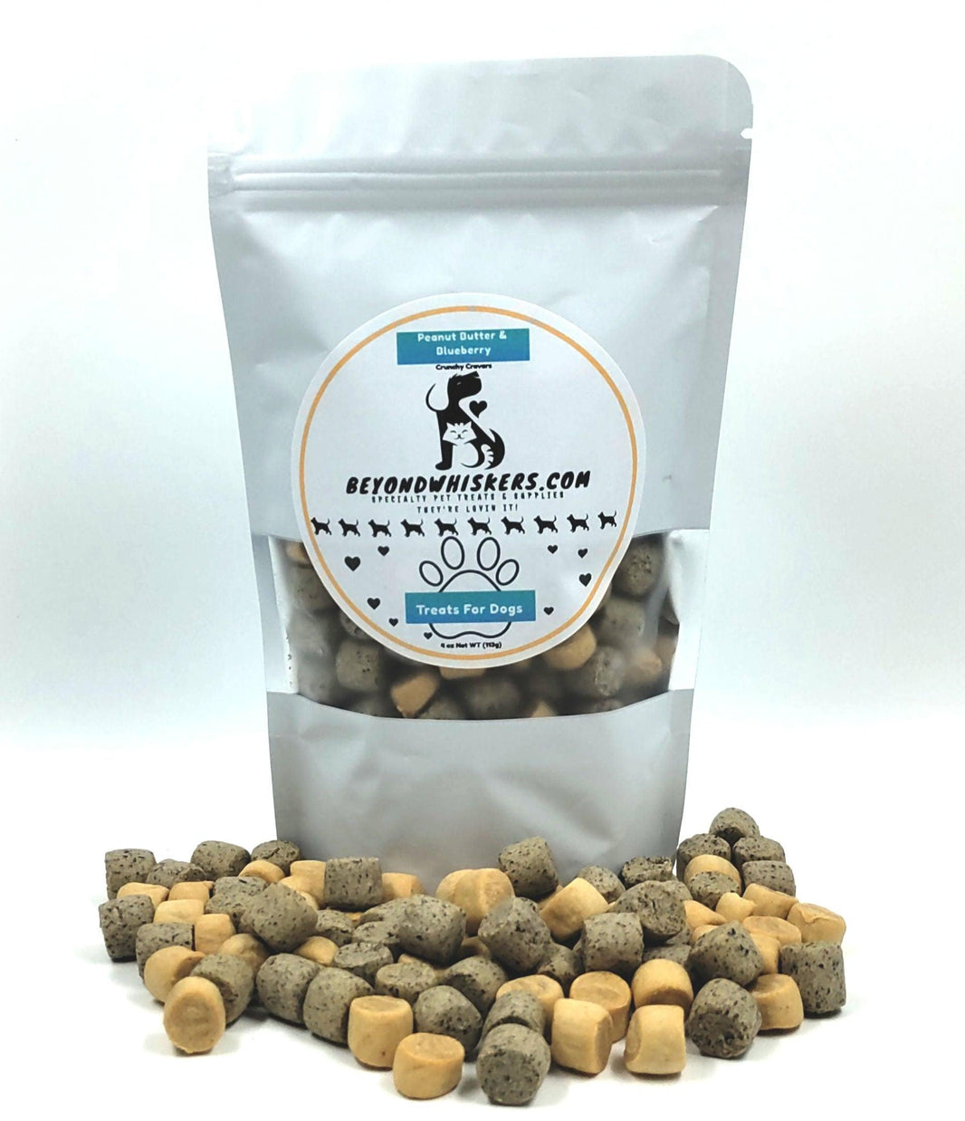 Peanut Butter and Blueberry mini bites Crunchy dog treats - EX-STOCK CANADA